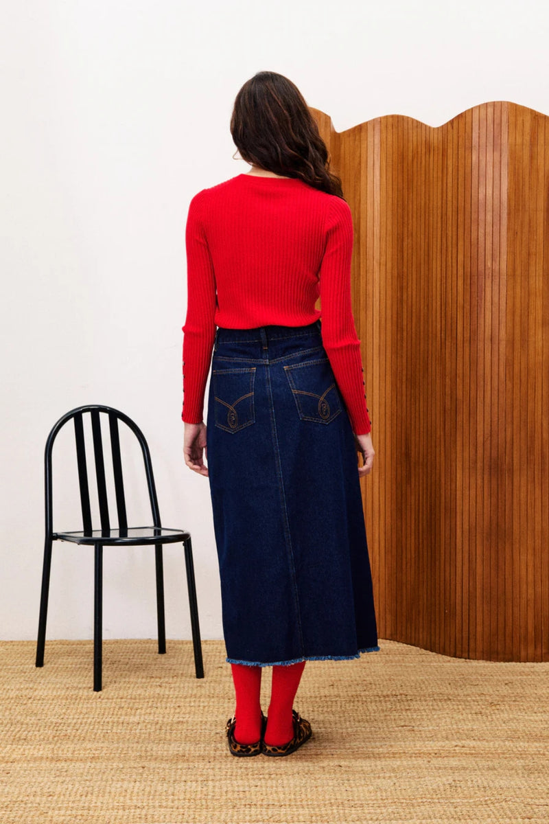 FRNCH Amaryllis Top - Rouge