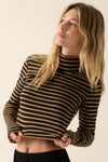 Claire Jersey Knit Mock-Neck Top