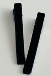 Velvet Bar Knot Hair Clips Sapphire