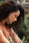 Autumn Leaf Beaded Earring