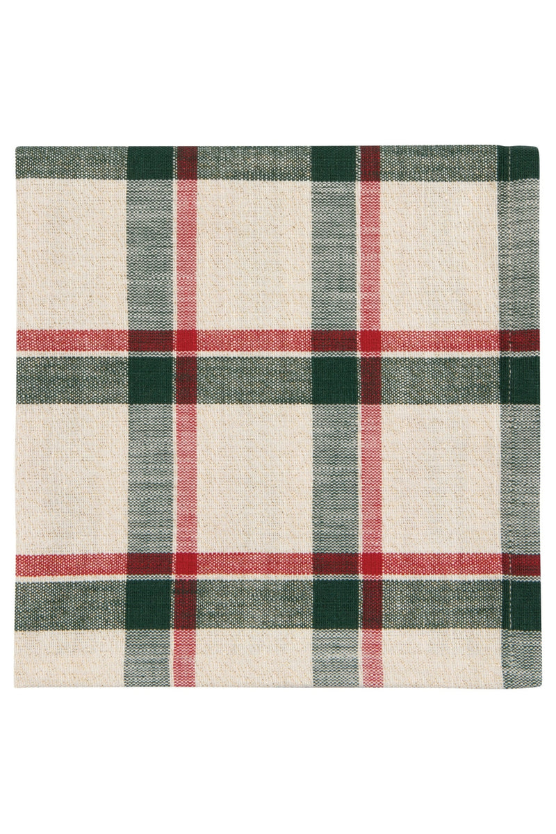 Noel Plaid Christmas Napkins - Set of 4