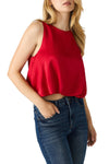 Steve Madden Yazmin Top - Dark Red