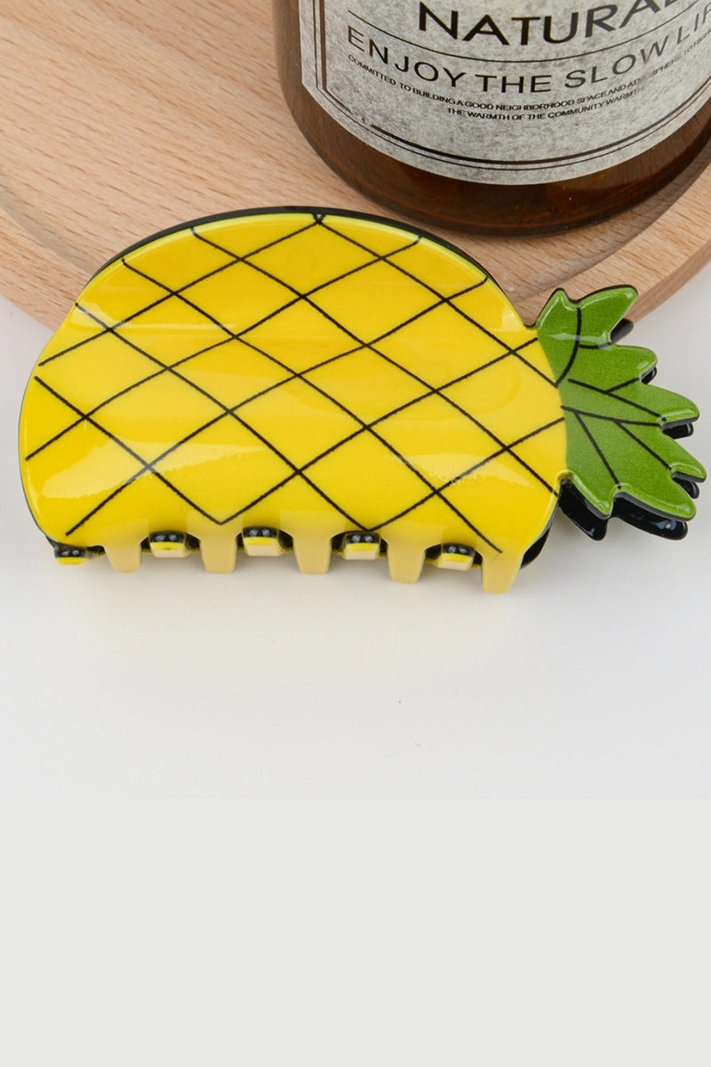 Cute Fruit and Vegetable Hair Claw Clip - Pineapple
