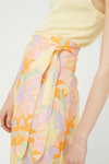 Compañia Fantastica Leaf Midi Skirt - Orange Multi