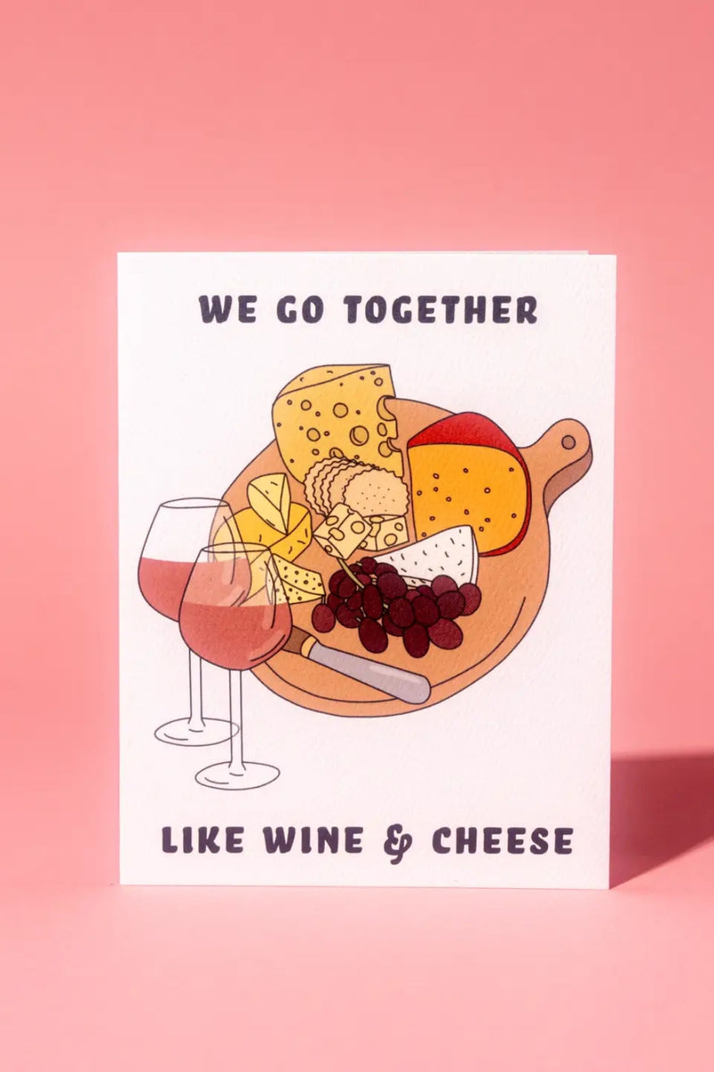 Illustrating Amy Greeting Cards Wine & Cheese Anniversary