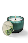 Roland Pine Forest Green Ribbed Glass Candle