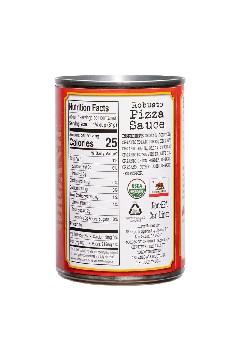 Bianco DiNapoli Organic Pizza Sauce - Robusto