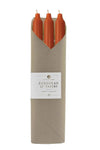 12" Taper Candle - 6 pack - Terra Cotta