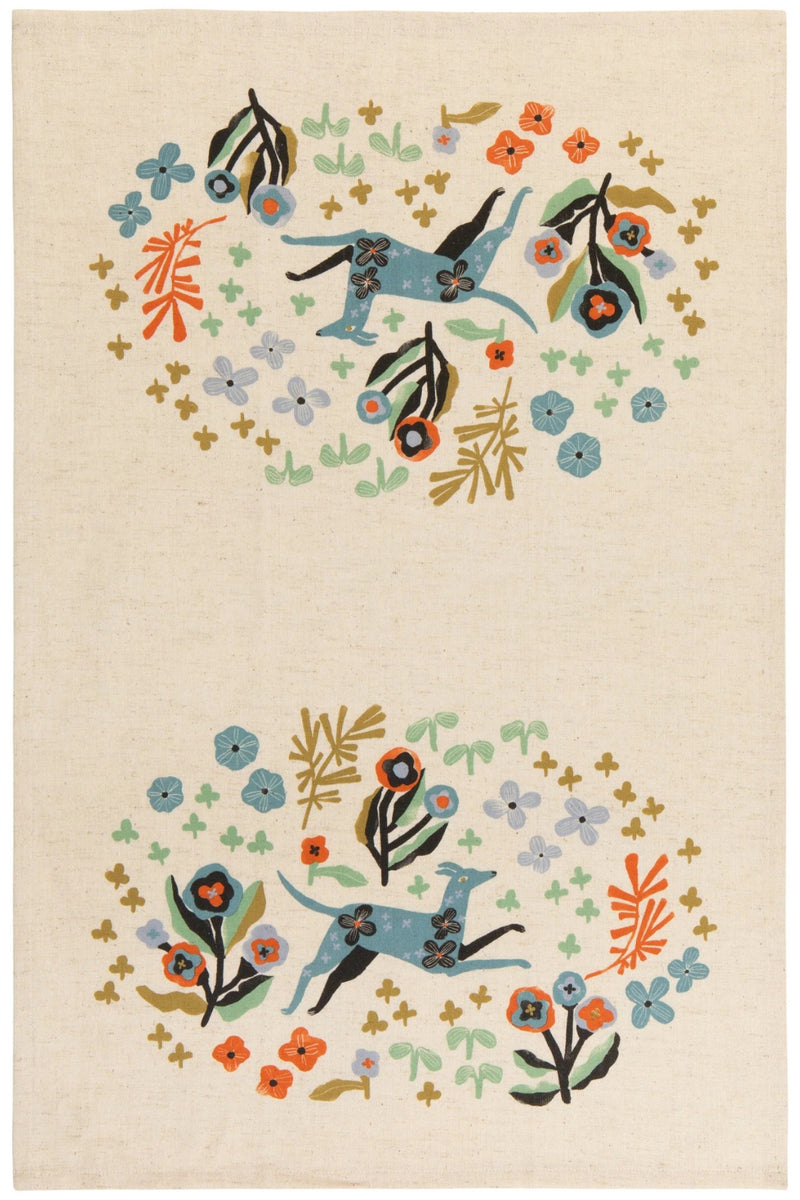 Cotton Linen Kitchen Towel Set - Dogwood