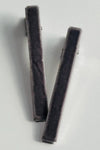 Velvet Bar Knot Hair Clips Smoke