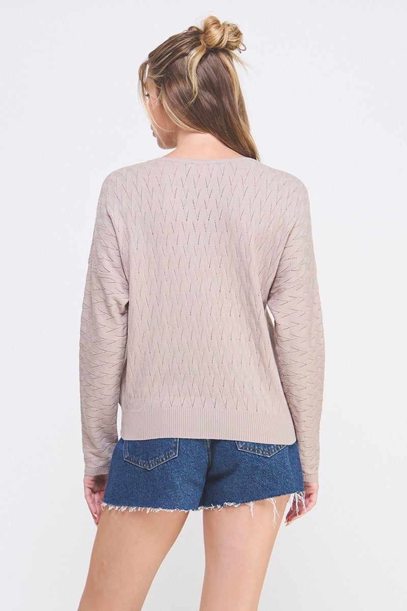 Winona Sweater Top Aloe