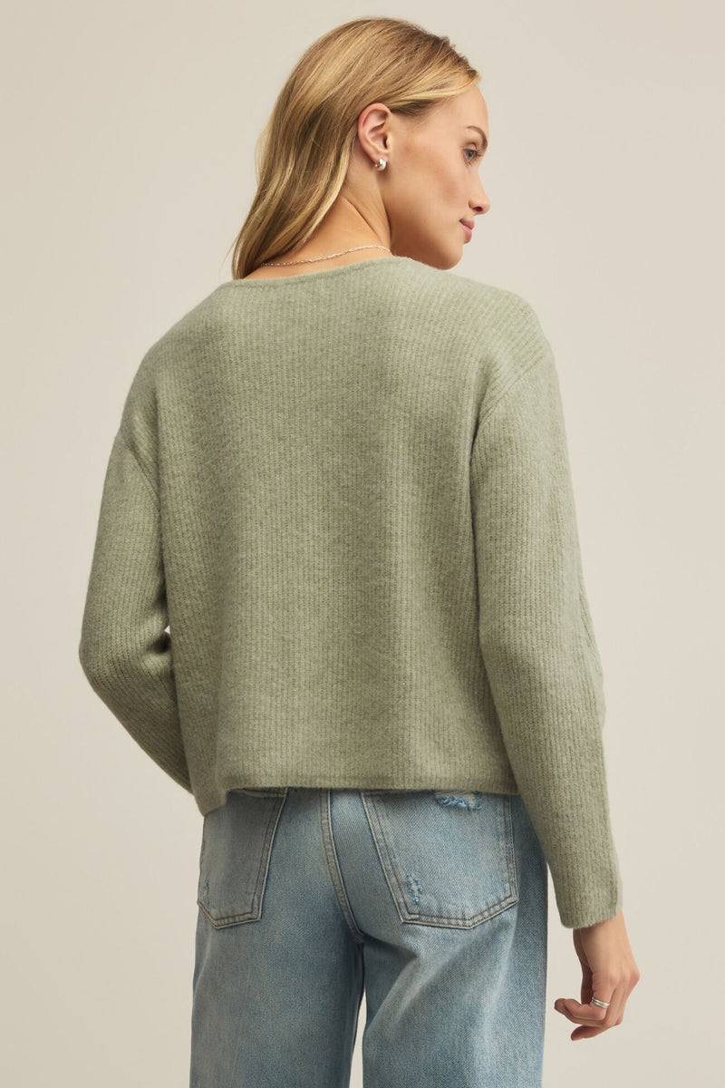 Z Supply Emile Cardigan - Bay Leaf