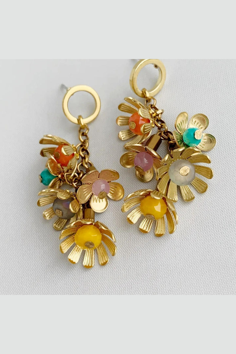 Bou Cou Flower Cluster Earrings
