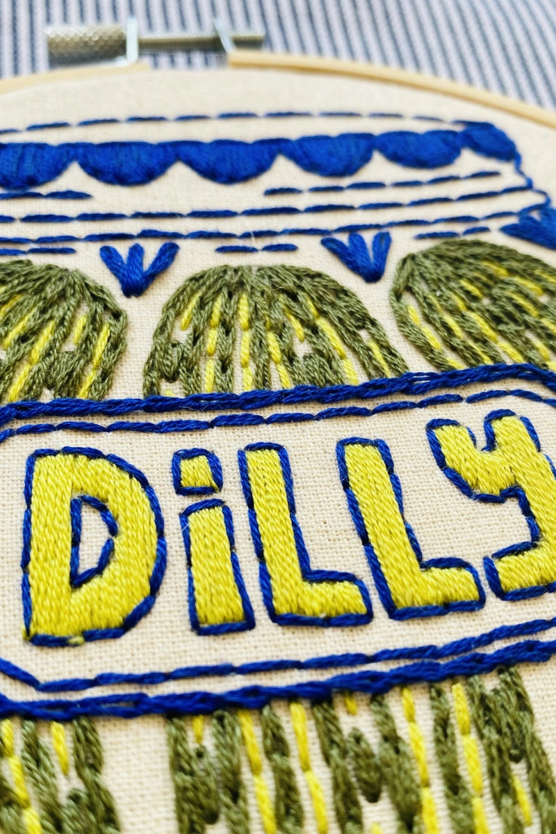 Hook, Line, and Tinker Embroidery Kit - Dilly Pickles