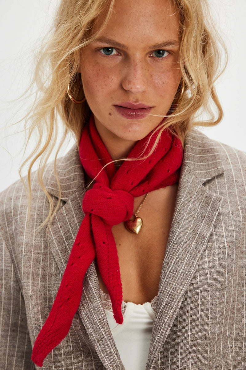 Free People Essential Triangle Scarf - Red