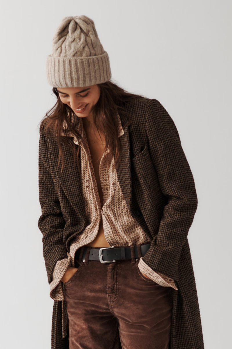Free People Coast Line Beanie - Fawn