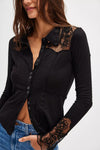 Free People Rosebud Cuff - Black