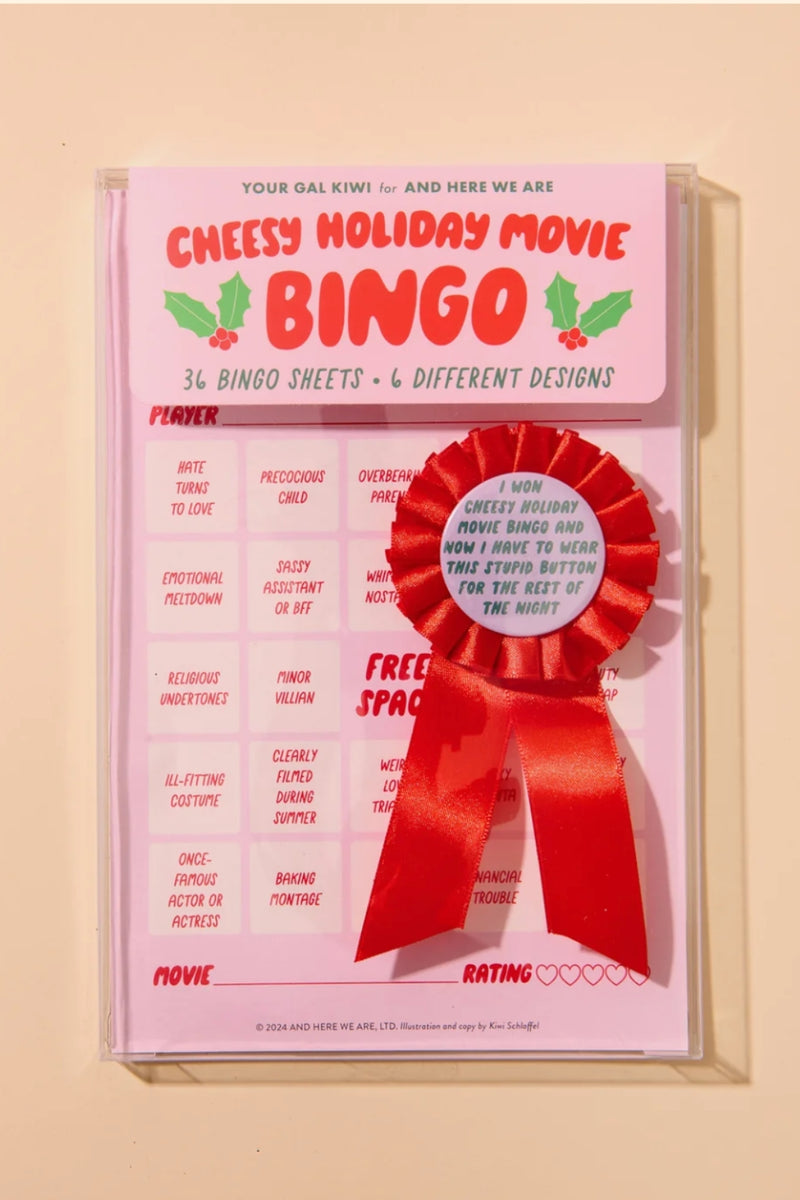 Cheesy Movie Bingo - Cheesy Holiday Movie
