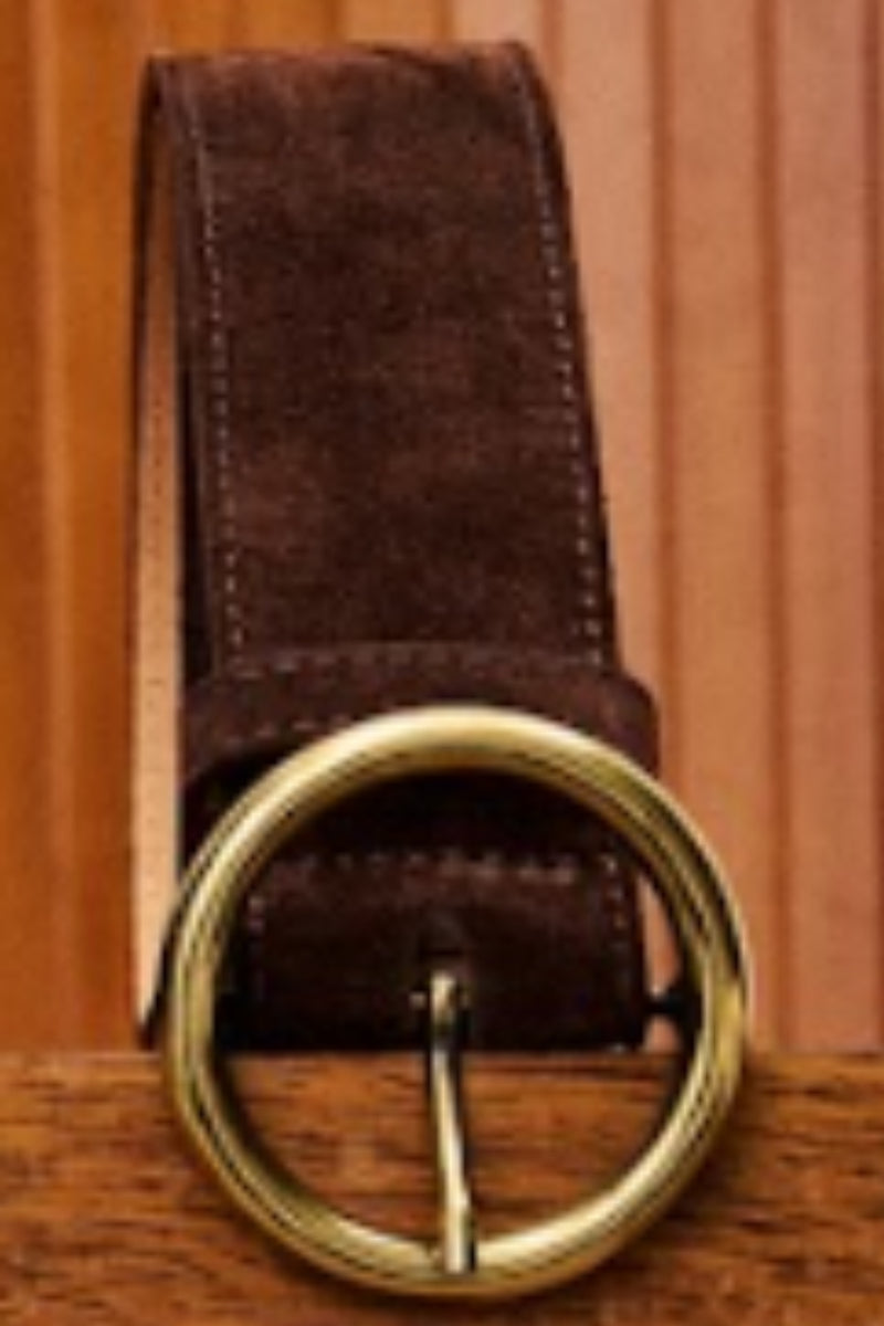 FRNCH Camilo Leather Belt - Marron
