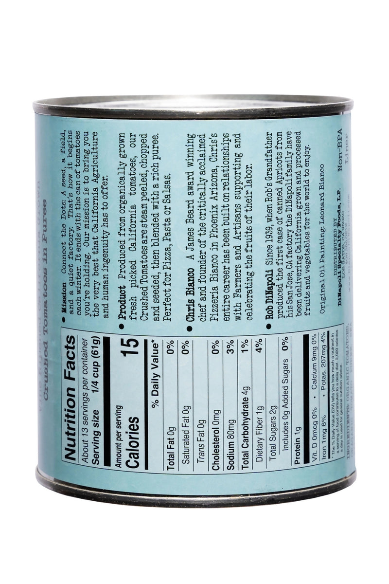 Bianco DiNapoli 28 oz Organic Tomatoes - Crushed & Puree