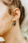 Bohindie Stream Dark Side of the Moon Earrings