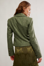 Free People Whip Smart Blazer - Forest Green
