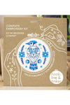Hook, Line, and Tinker Embroidery Kit Folk - Blue Jay