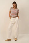 Lily Striped Knit Top - Red/Blue Combo