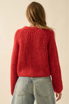 Zayn Cardigan - Red Orange