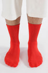 Baggu Ribbed Sock - Candy Apple