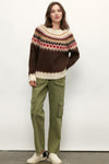 Frida Fair Isle Sweater - Brown