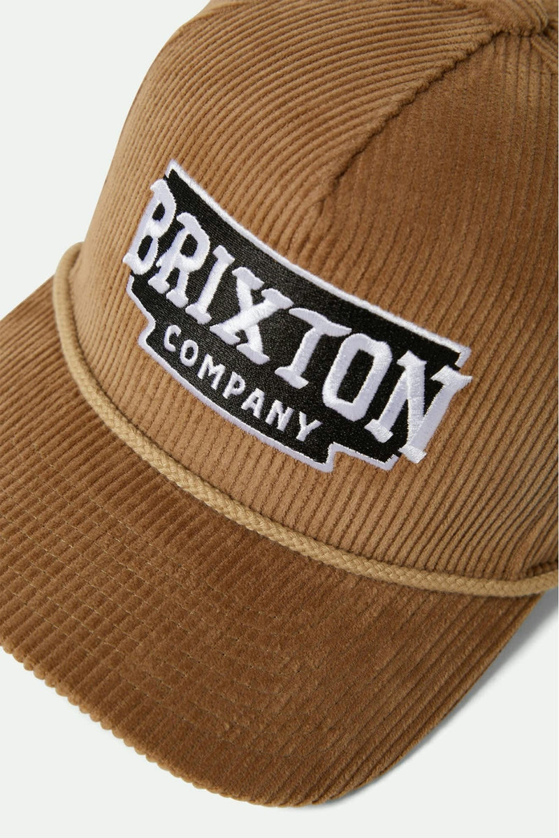 Brixton Pierson Netplus Snapback - Sand Corduroy