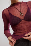 Free People Minding My Business Top - Crushed Berry