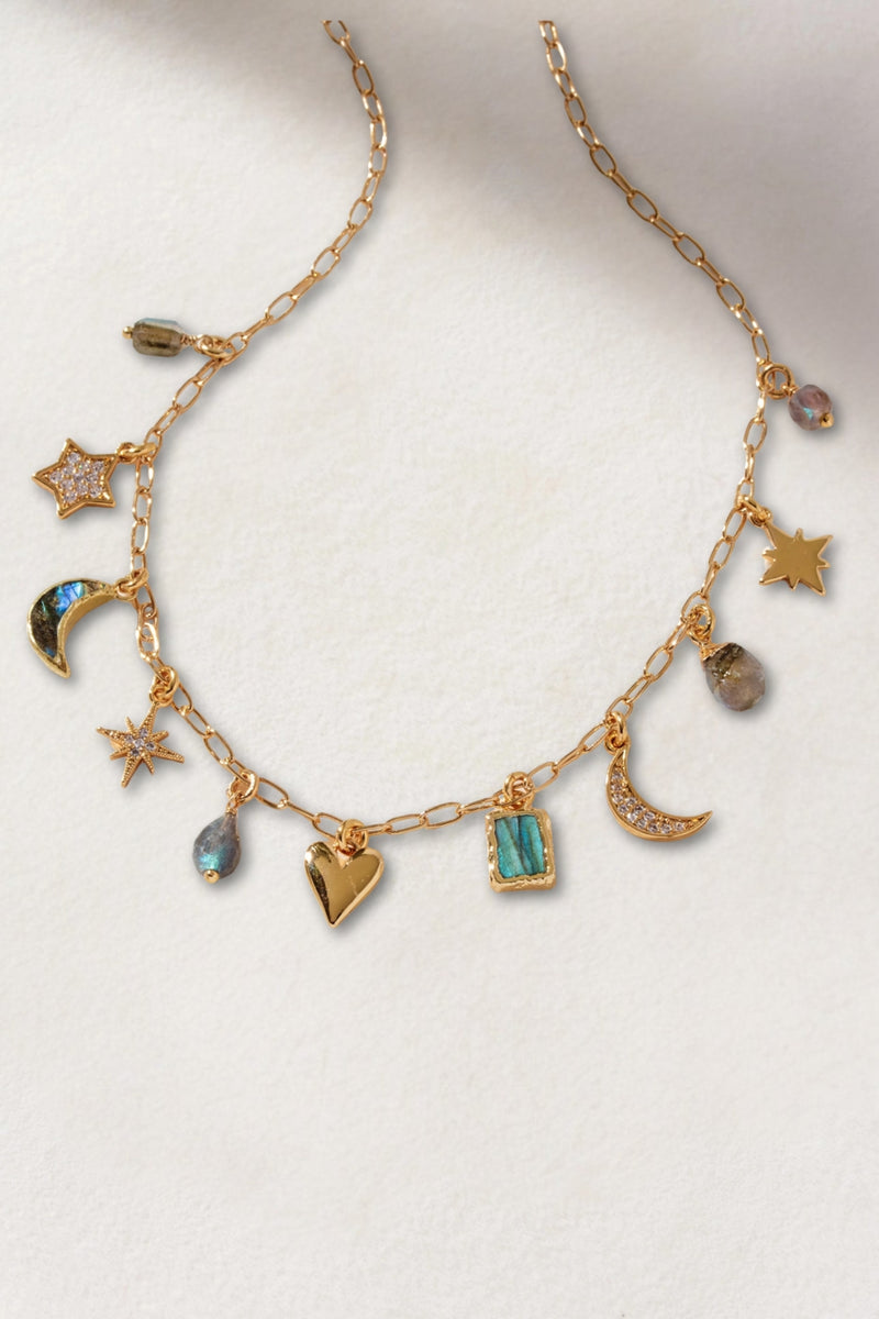 Luna Norte Lost In The Cosmos Charm Necklace