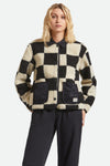 Brixton Delilah Sherpa Jacket - Black/Natural