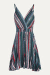 Brie Sleeveless Mini Dress - Multi-Color Striped