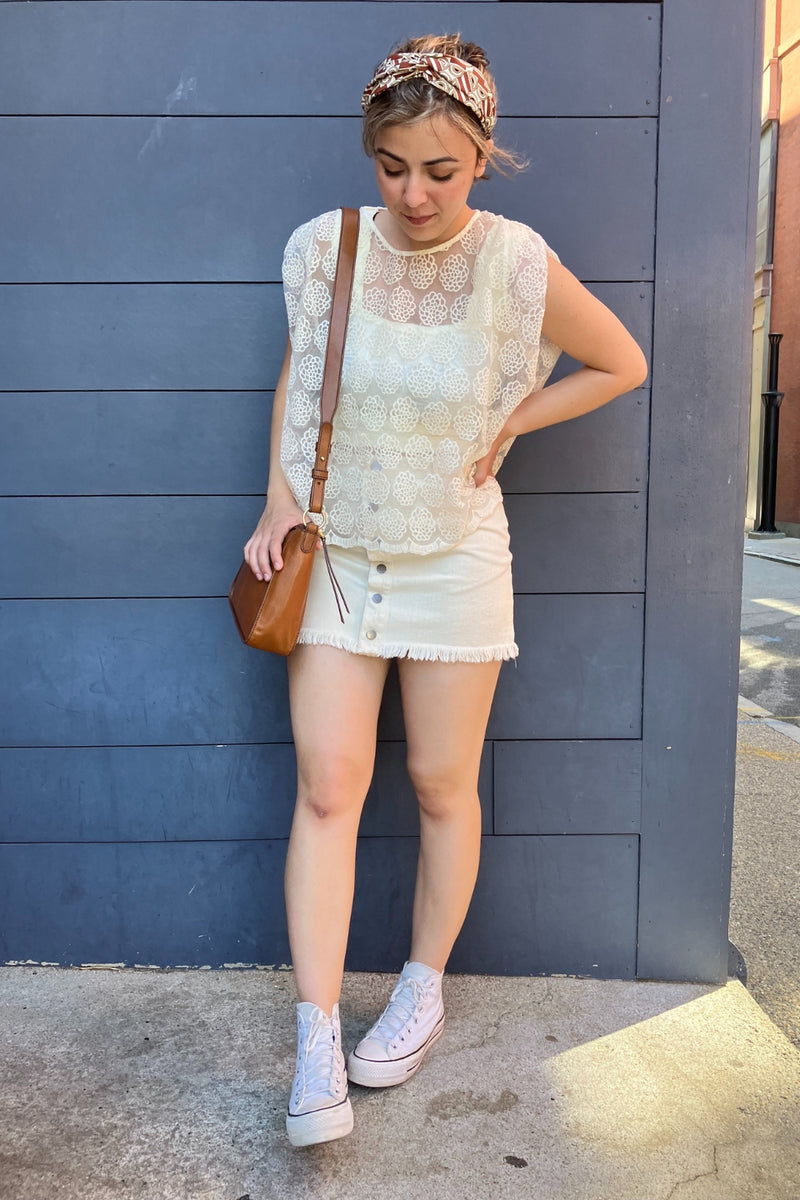 The Korner Sara Top - Beige