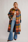 Free People Dalton Wool Coat - Coral