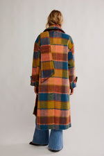 Free People Dalton Wool Coat - Coral