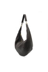 Rhea Slouchy Crescent Shoulder Crossbody Bag - Iron