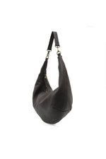 Rhea Slouchy Crescent Shoulder Crossbody Bag - Iron