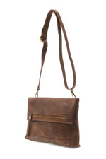 Joy Susan Cassie Foldover Convertible Crossbody Bag - Saddle