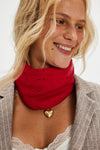 Free People Essential Triangle Scarf - Red