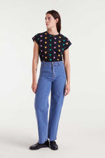 Compañia Fantastica Maria Denim Pants - Blue