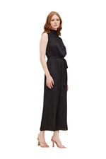 Isabella Sleeveless Satin Jumpsuit