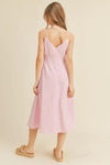 Lucy Midi Dress - Pink Stripe