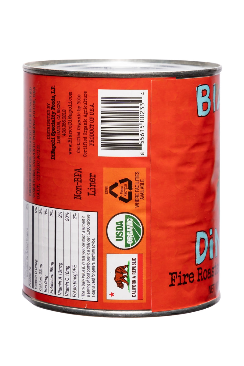 Bianco DiNapoli 28 oz Organic Tomatoes - Fire Roasted Chopped