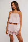 Free People Sweet Love Cami Pink Ribbons