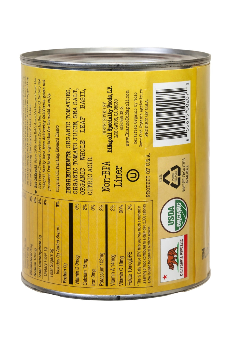 Bianco DiNapoli 28 oz Organic Tomatoes - Whole Peeled