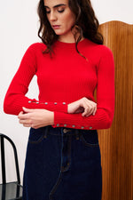 FRNCH Amaryllis Top - Rouge